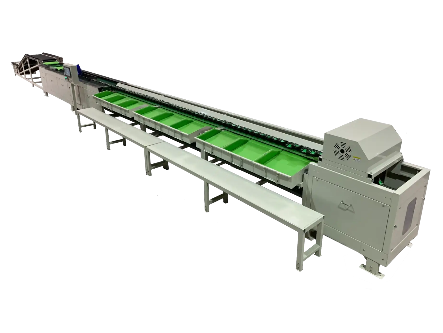 Automatic apple weight sorting machine with soft padding