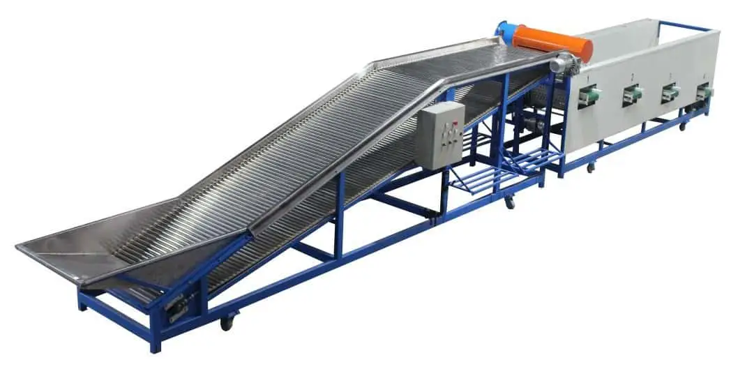 Saffron Corm Grading Machine - Roller Grader by FstSort